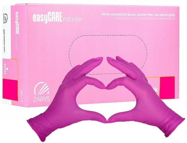 Guantes Pink de nitrilo
