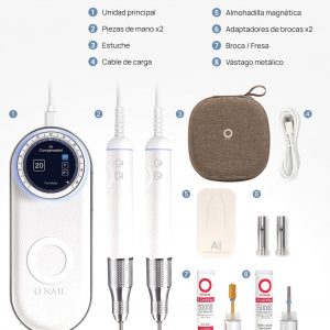 Torno IA Micromotor inteligente O’Nail - Imagen 3